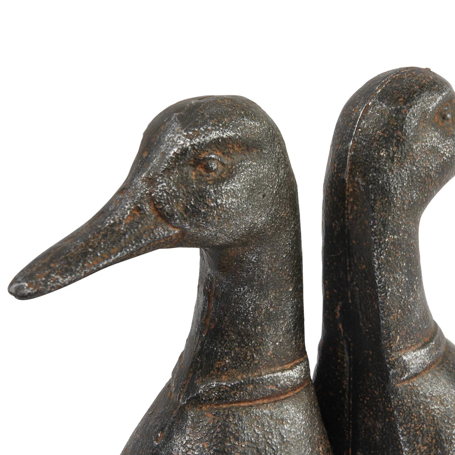 Bookends Cast Iron Duck Heads Brown (Sold as Pair) by Homeportonline