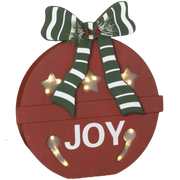 Joyful Holiday Ornament with Lights