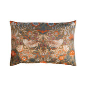 Pillow Lumbar Velvet Printed Cotton Birds & Flowers 24"L x 16"H by Homeportonline