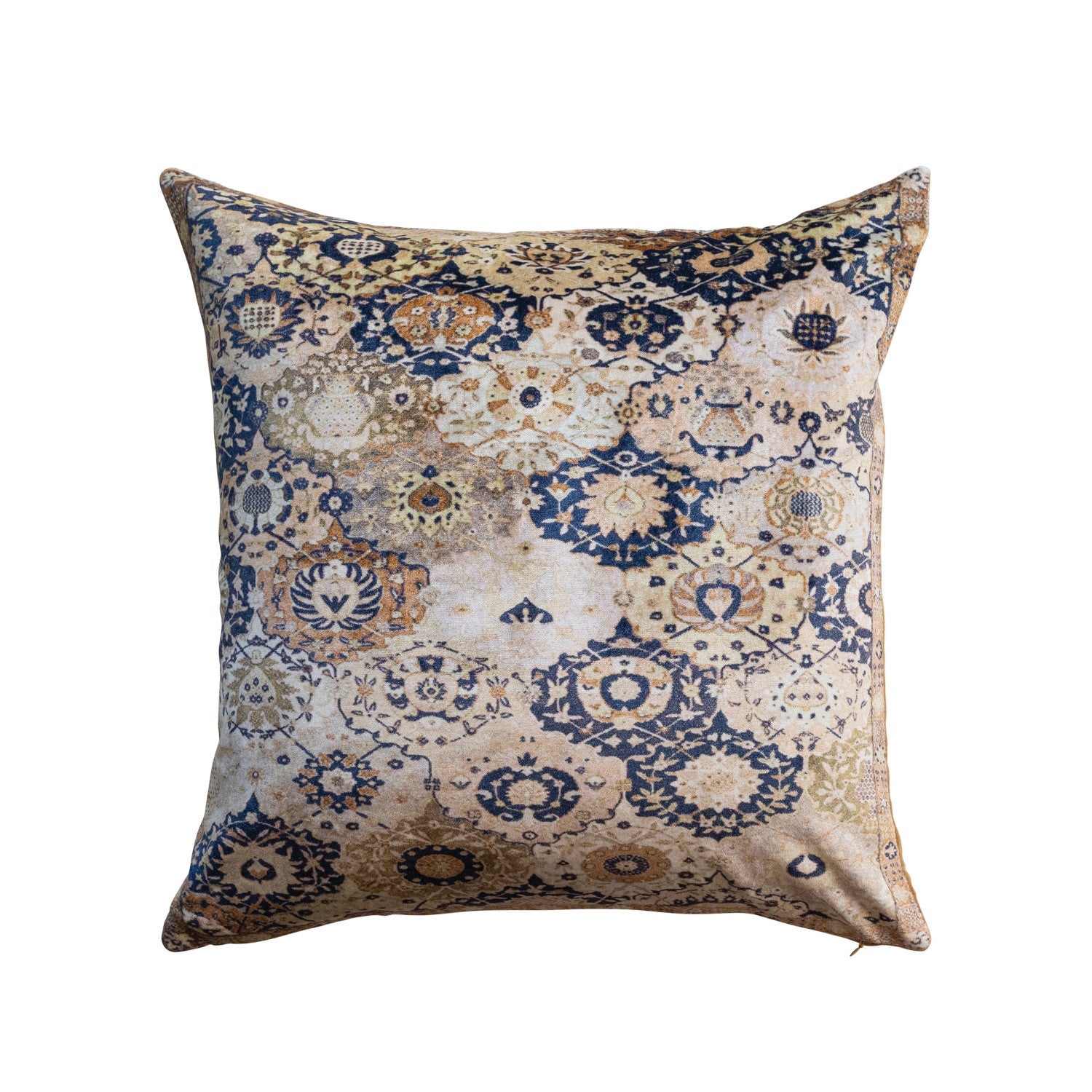 Pillow Printed Cotton Velvet 20" Square by Homeportonline