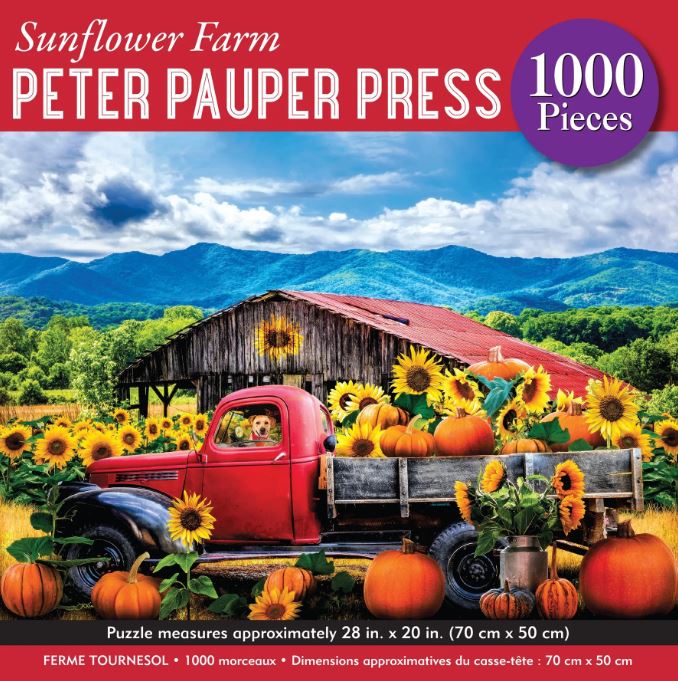 Puzzle 1000 Piece Sunflower Farm by Homeportonline