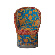 Kantha Stitch Upholstered Cane Chair (Each Pattern Will Vary) by Homeportonline