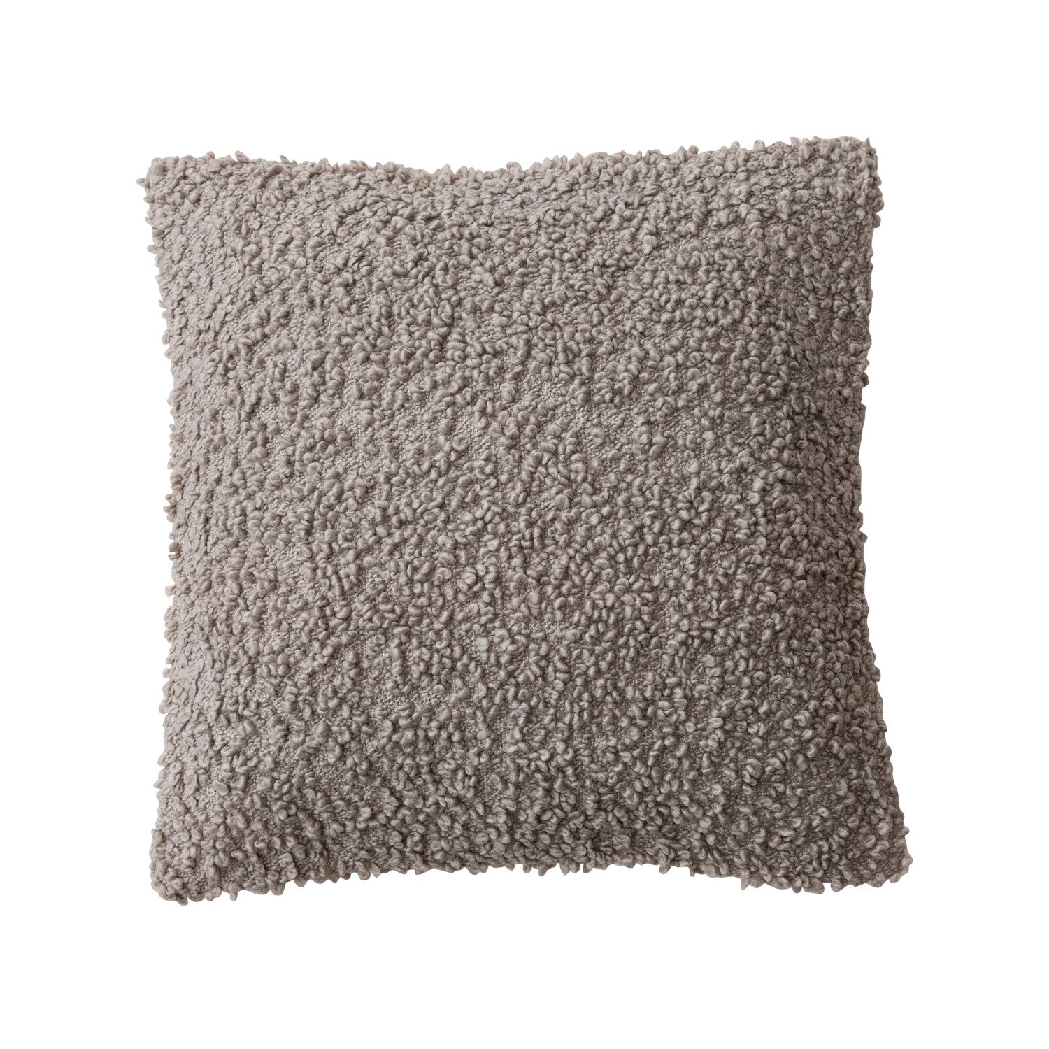 20" Square Woven Bouclé Fabric Indoor Outdoor Pillow by Homeportonline