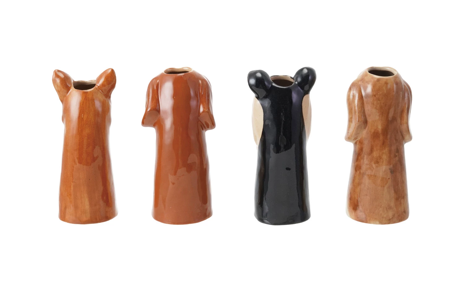 Vase Stoneware Dog 4 Styles 6.25"h (Sold Individually) by Homeportonline
