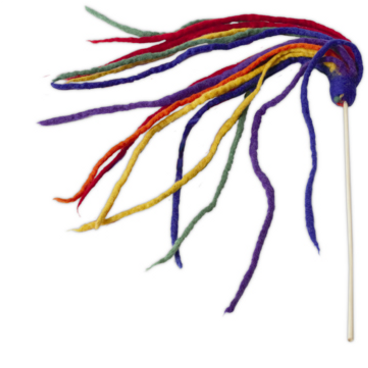 Dharma Dog Karma Cat - Multi Strand Teaser Rainbow Cat Toy by Homeportonline