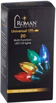 LED USB 20 C9 Bulb Light Set - Multicolor