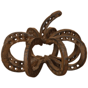 Metal Horseshoe Pumpkin (Rustic Iron)