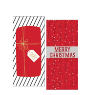 Christmas Money Card Holder - Present/Red Trees
