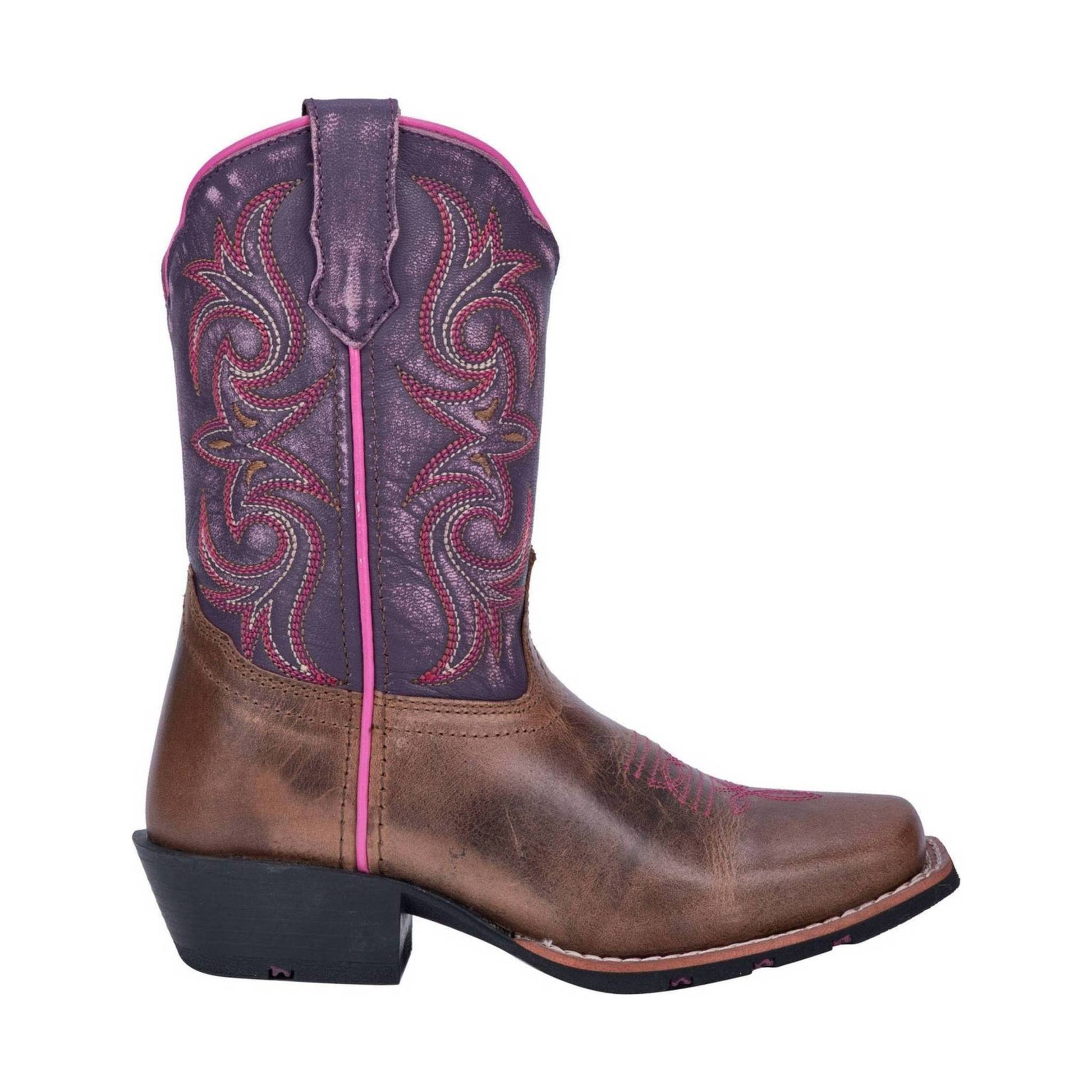 Dingo Kids' Majesty Boot - Tan Purple by Lenny's Shoe & Apparel