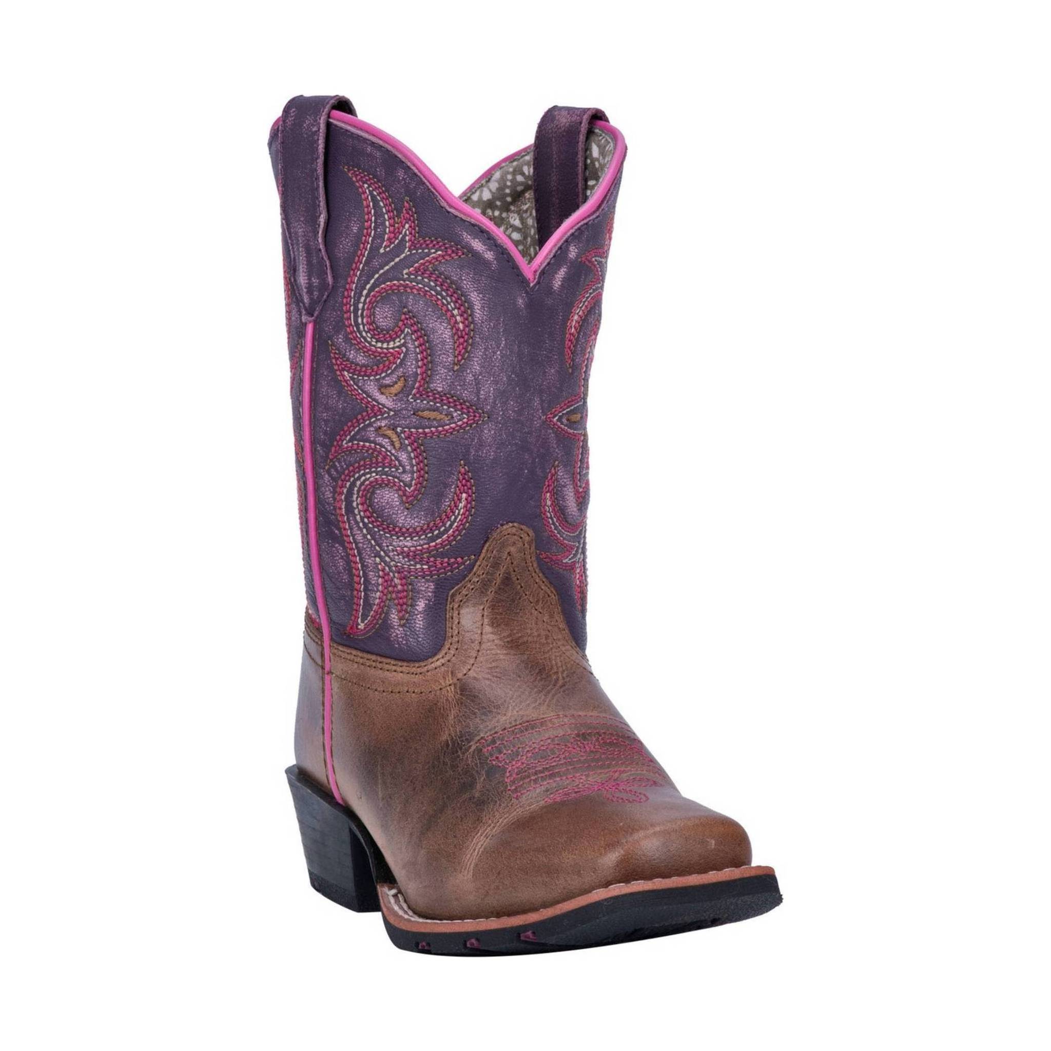 Dingo Kids' Majesty Boot - Tan Purple by Lenny's Shoe & Apparel