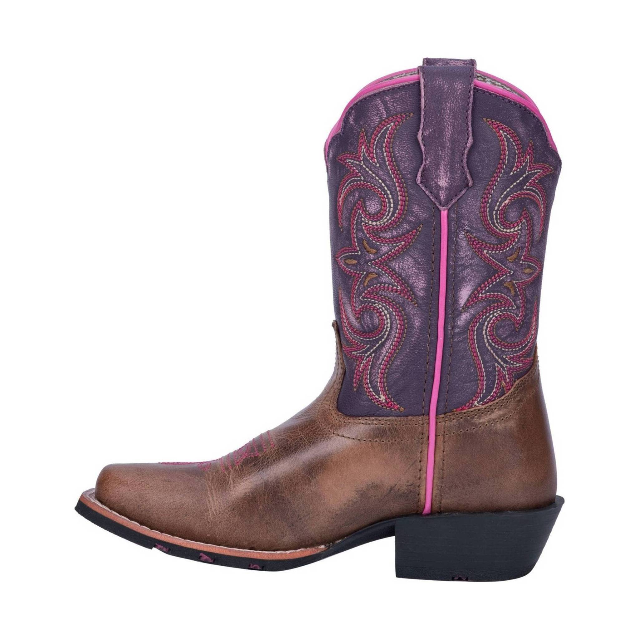Dingo Kids' Majesty Boot - Tan Purple by Lenny's Shoe & Apparel
