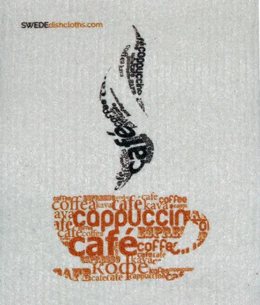 SWEDEdishcloths - Swedish Dishcloth Coffee Cloud Spongecloth by SidePony Boutique