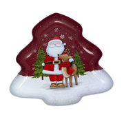 Tree Shaped Tray - Santa