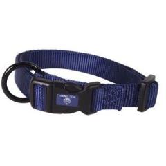 Dog Collar - Hamilton Adjustable Dog Collar Navy 1" 18-26" by Homeportonline