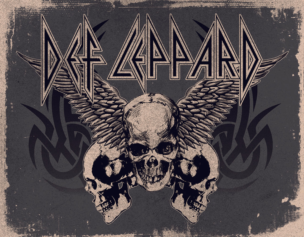 Tin Sign - Def Leppard - Skulls by Homeportonline