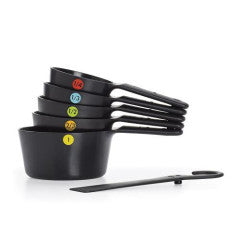Measuring Set Black Cup 6 Size Set by Homeportonline