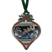 Christmas Scene Bulb Ornament
