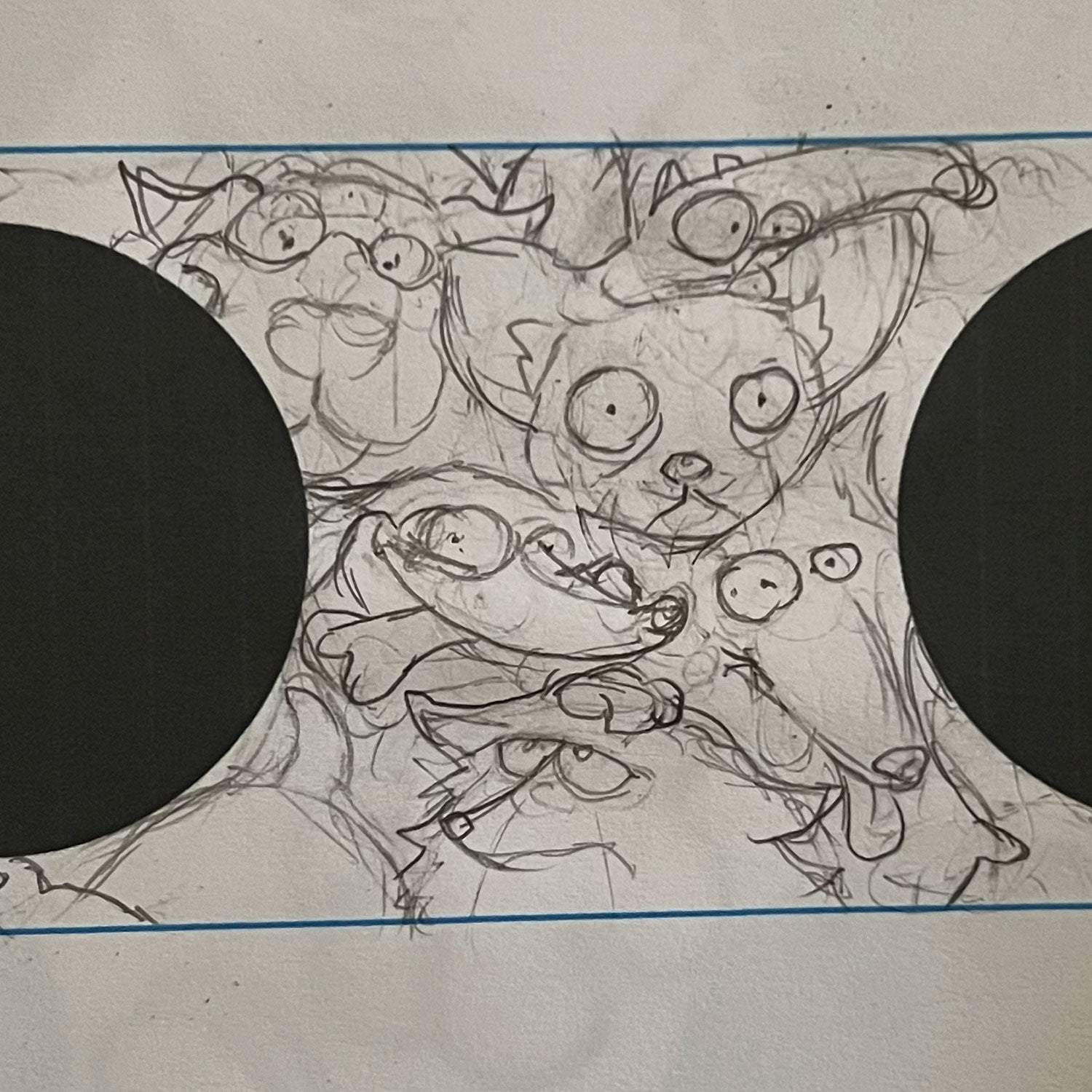 Doggy Pack - Elevated Skateboard Dog Feeding Stand with 2 Bowls