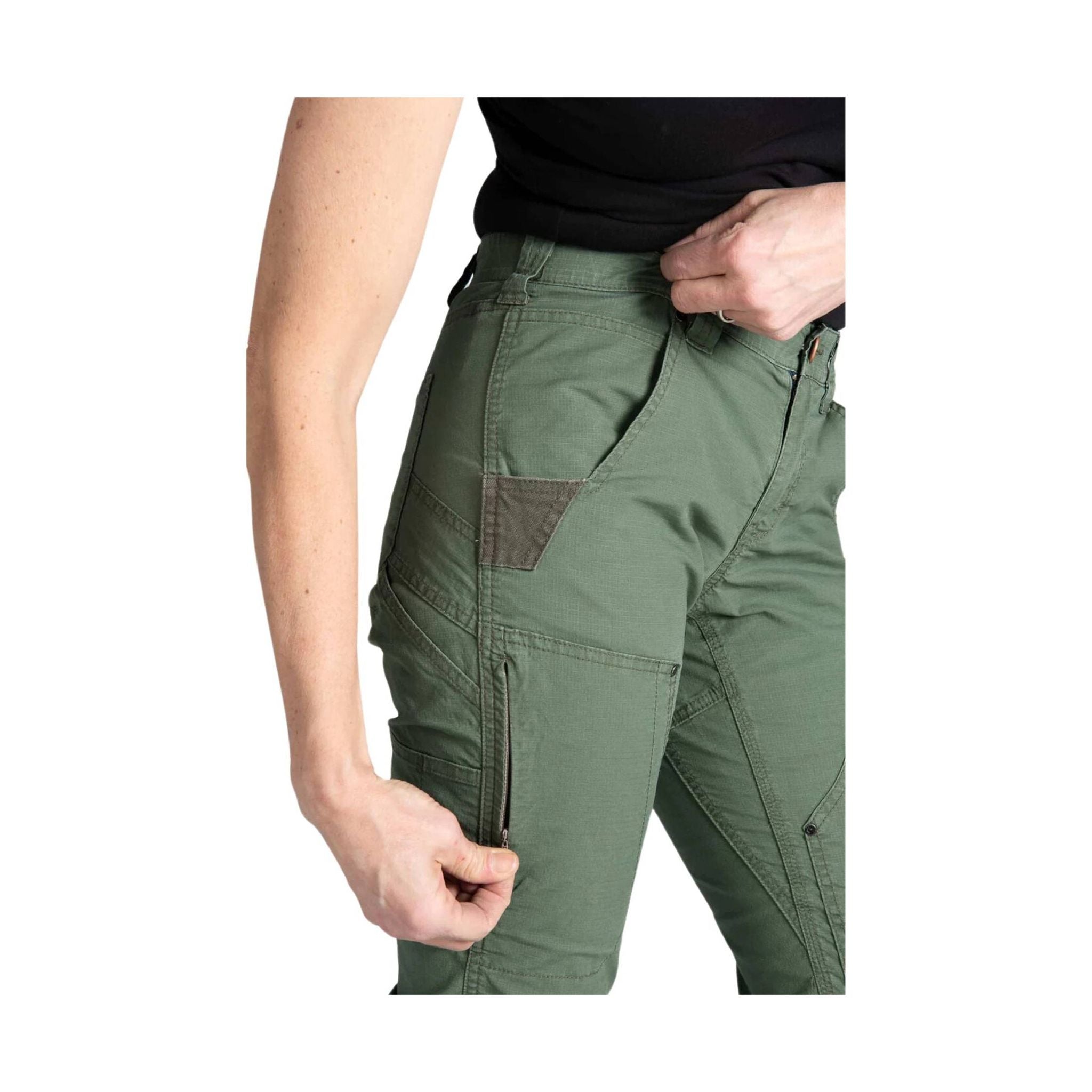 Dovetail Women's Britt X Ultra Light Work Pants - Lichen Green Ripstop by Lenny's Shoe & Apparel