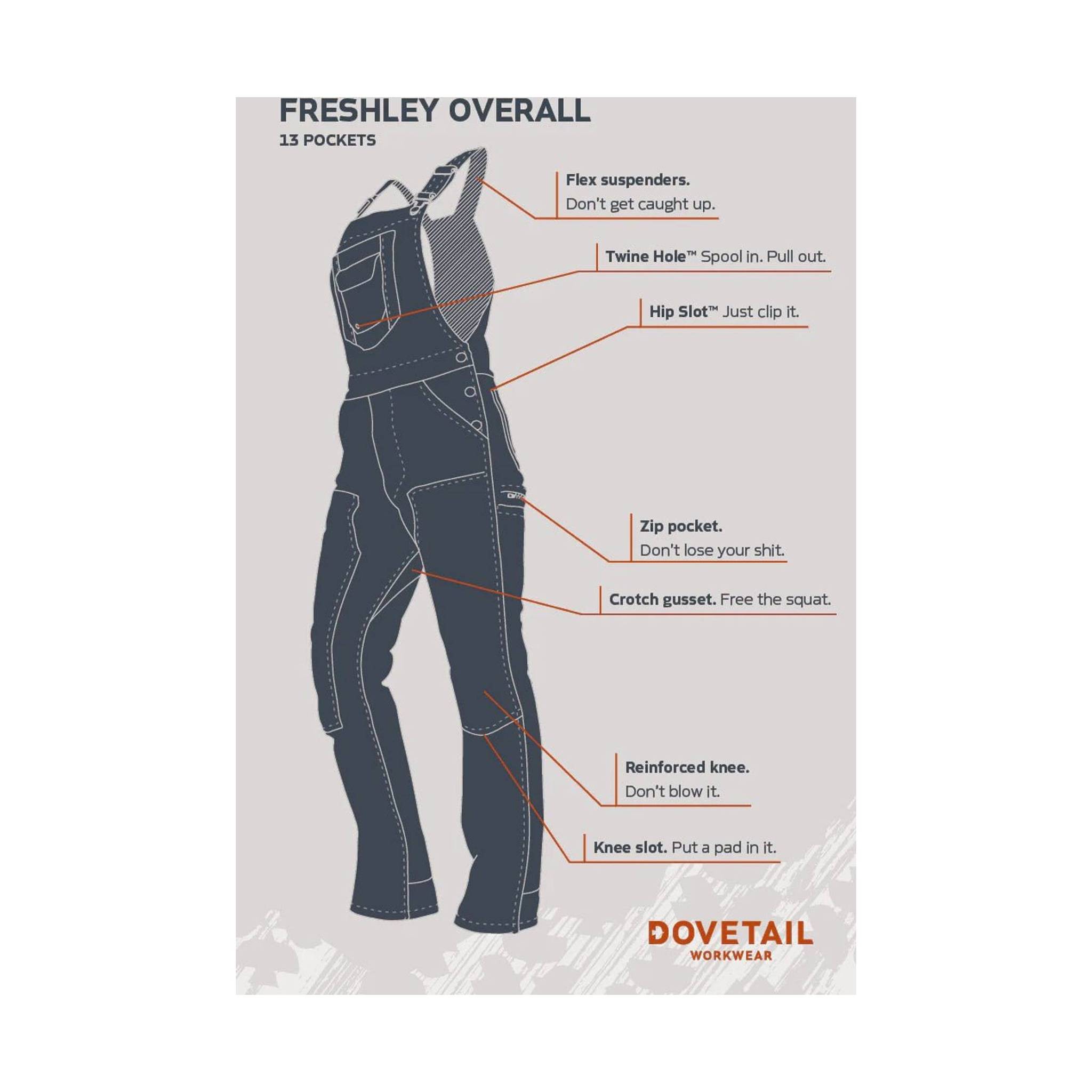 Dovetail Women's Freshley Overall - Dark Grey by Lenny's Shoe & Apparel