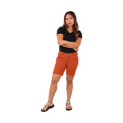 Dovetail Women's Go To Stretch Canvas Short - Paprika by Lenny's Shoe & Apparel