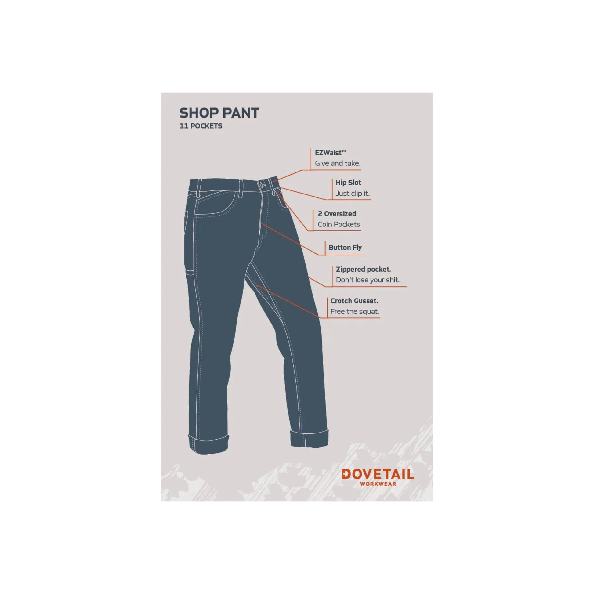 Dovetail Women's Shop Pant - Magnet Grey by Lenny's Shoe & Apparel