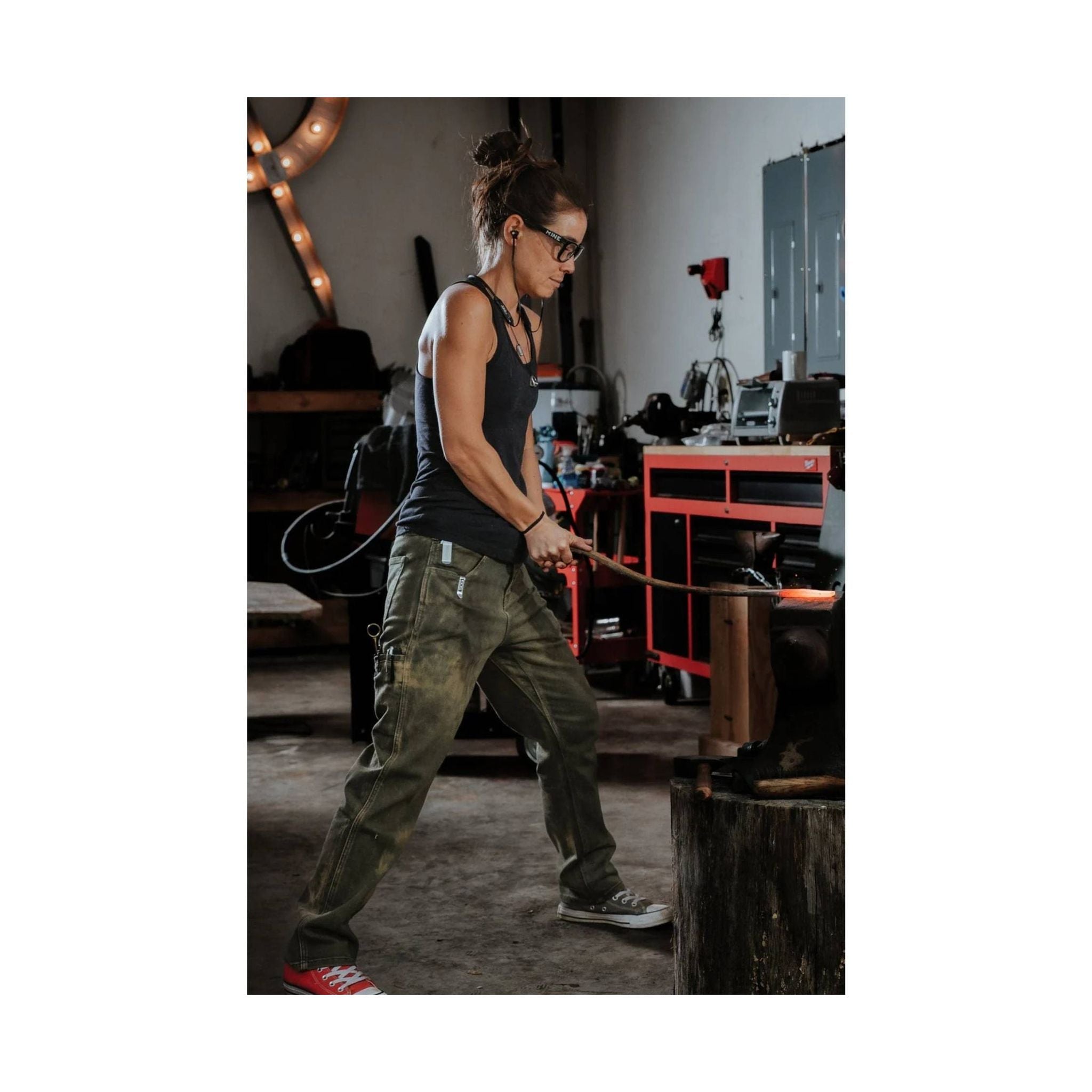 Dovetail Women's Shop Pant - Olive Green by Lenny's Shoe & Apparel