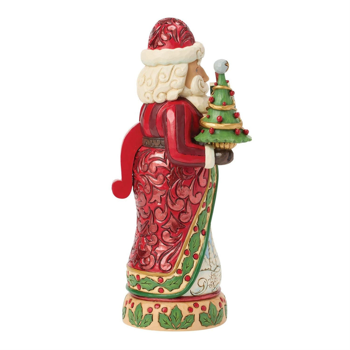 Nutcracker Santa Figurine With Tree Classic