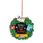 Teacher Wreath Ornament