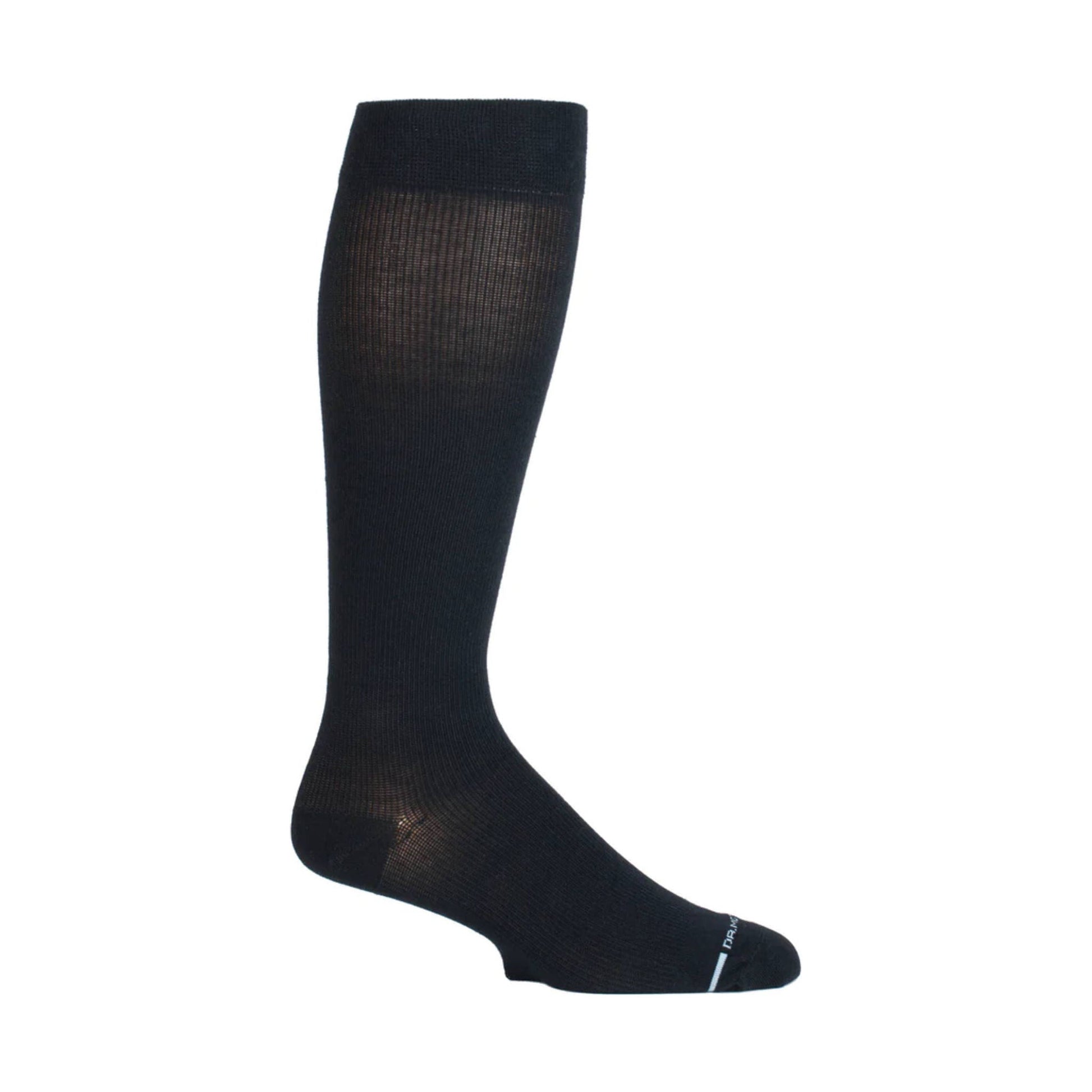 Dr. Motion Men's Solid Cotton Blend Knee High Sock - Black by Lenny's Shoe & Apparel