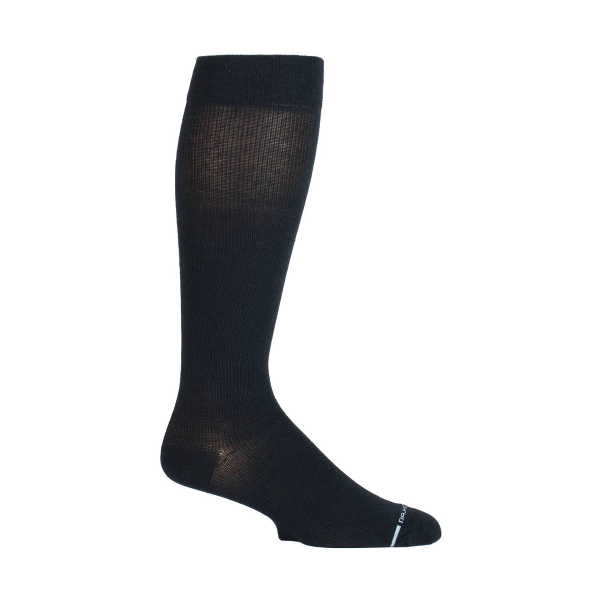 Dr. Motion Men's Solid Cotton Blend Knee High Sock - Black by Lenny's Shoe & Apparel