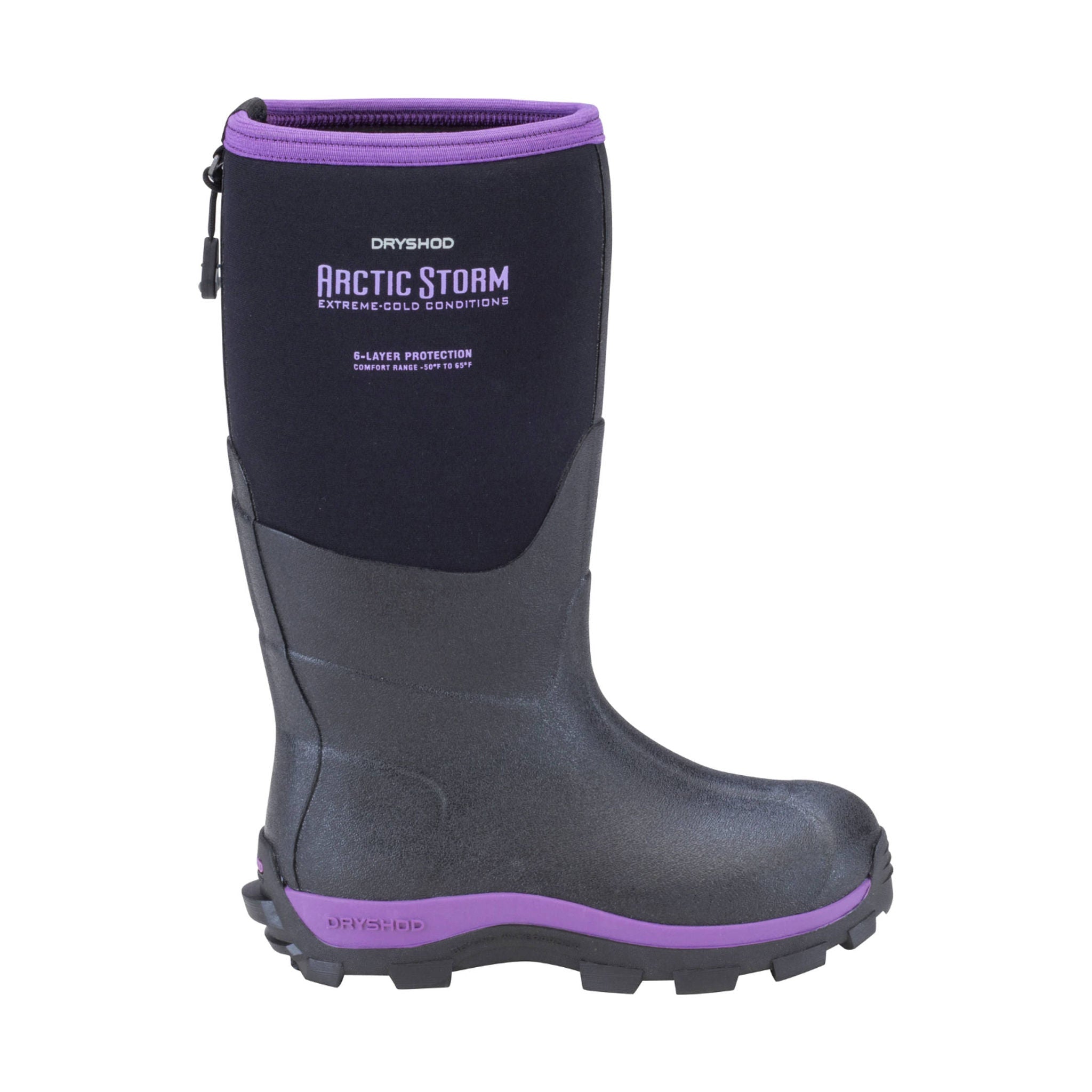 Dryshod Kids' Arctic Storm Boot - Black Purple by Lenny's Shoe & Apparel