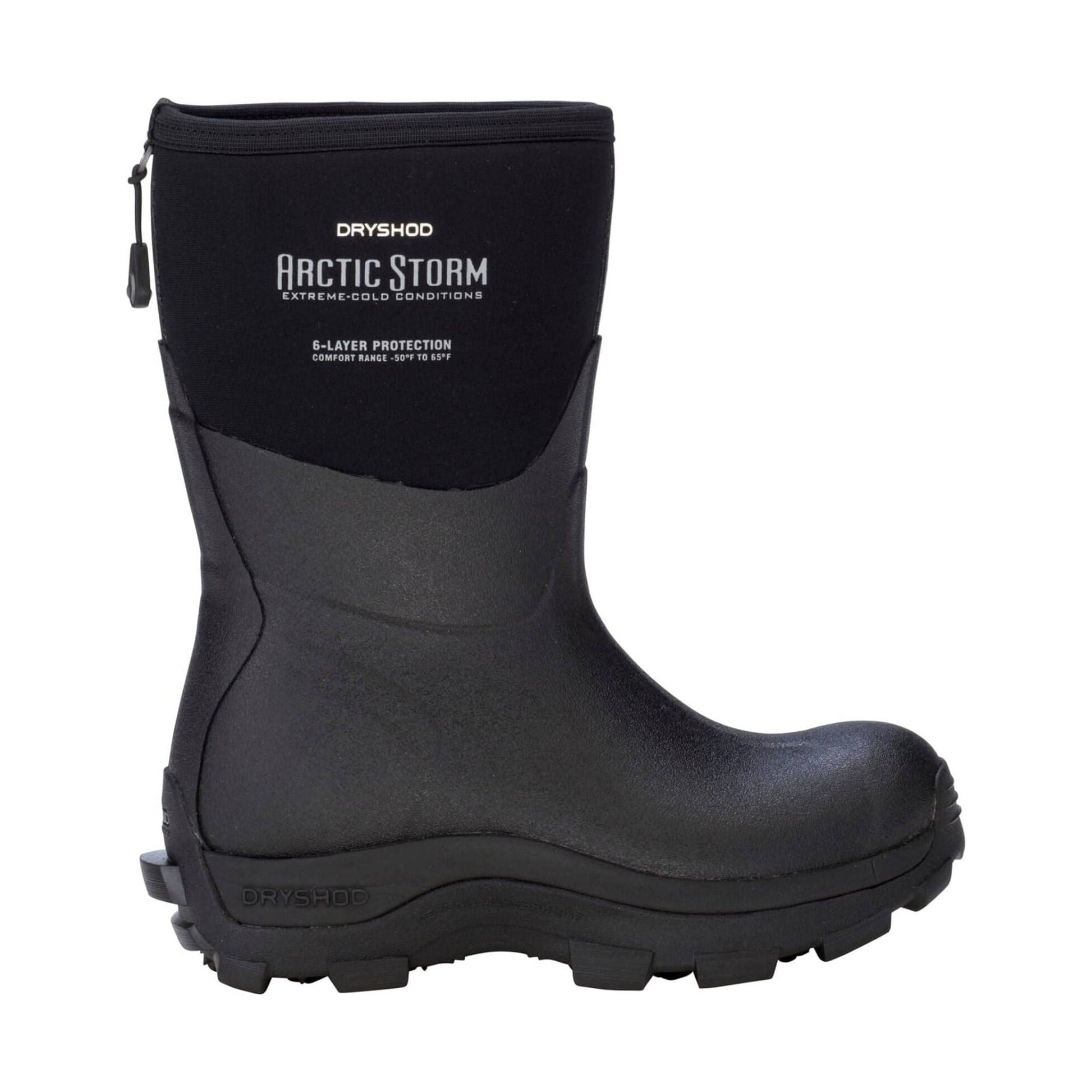 Dryshod Women's Arctic Storm Mid Rain Boot - Black by Lenny's Shoe & Apparel