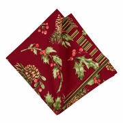 Maureen Reversible Napkin: Woodland Holiday Elegance