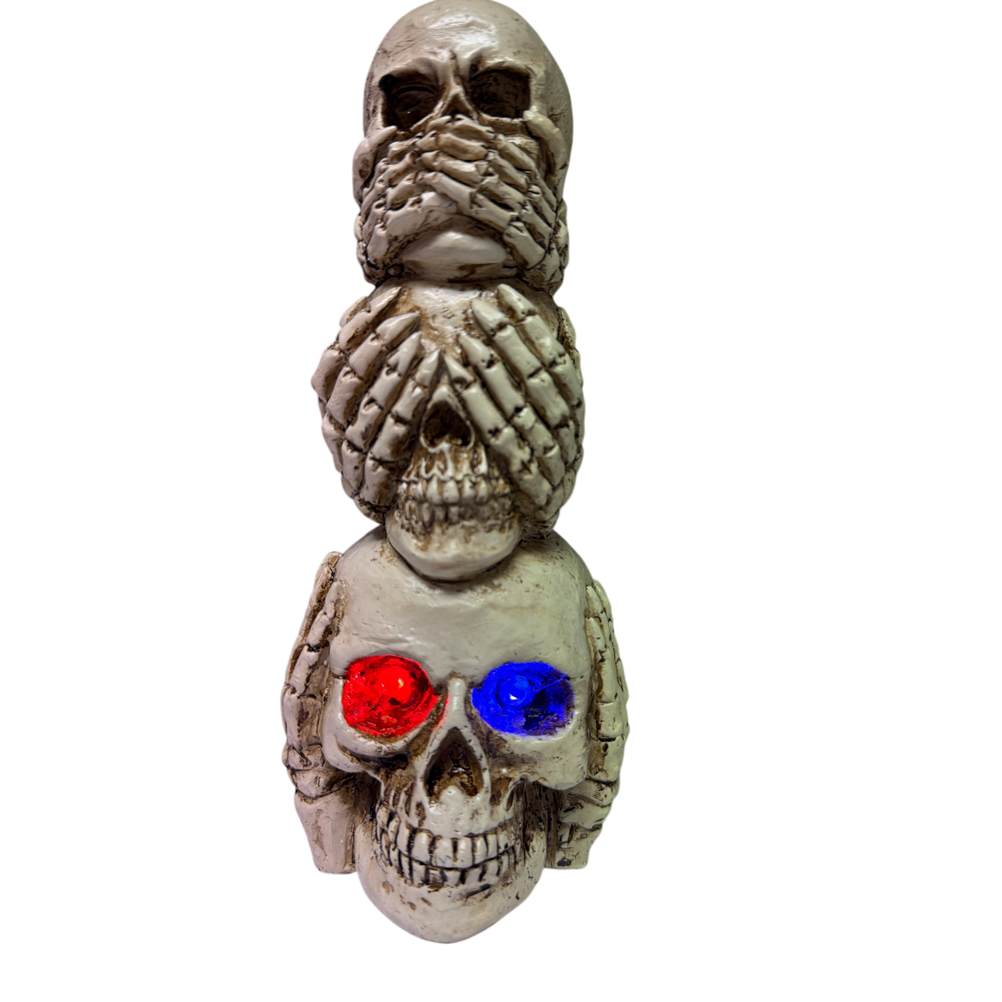 Lighted Stacking Skull Figurine