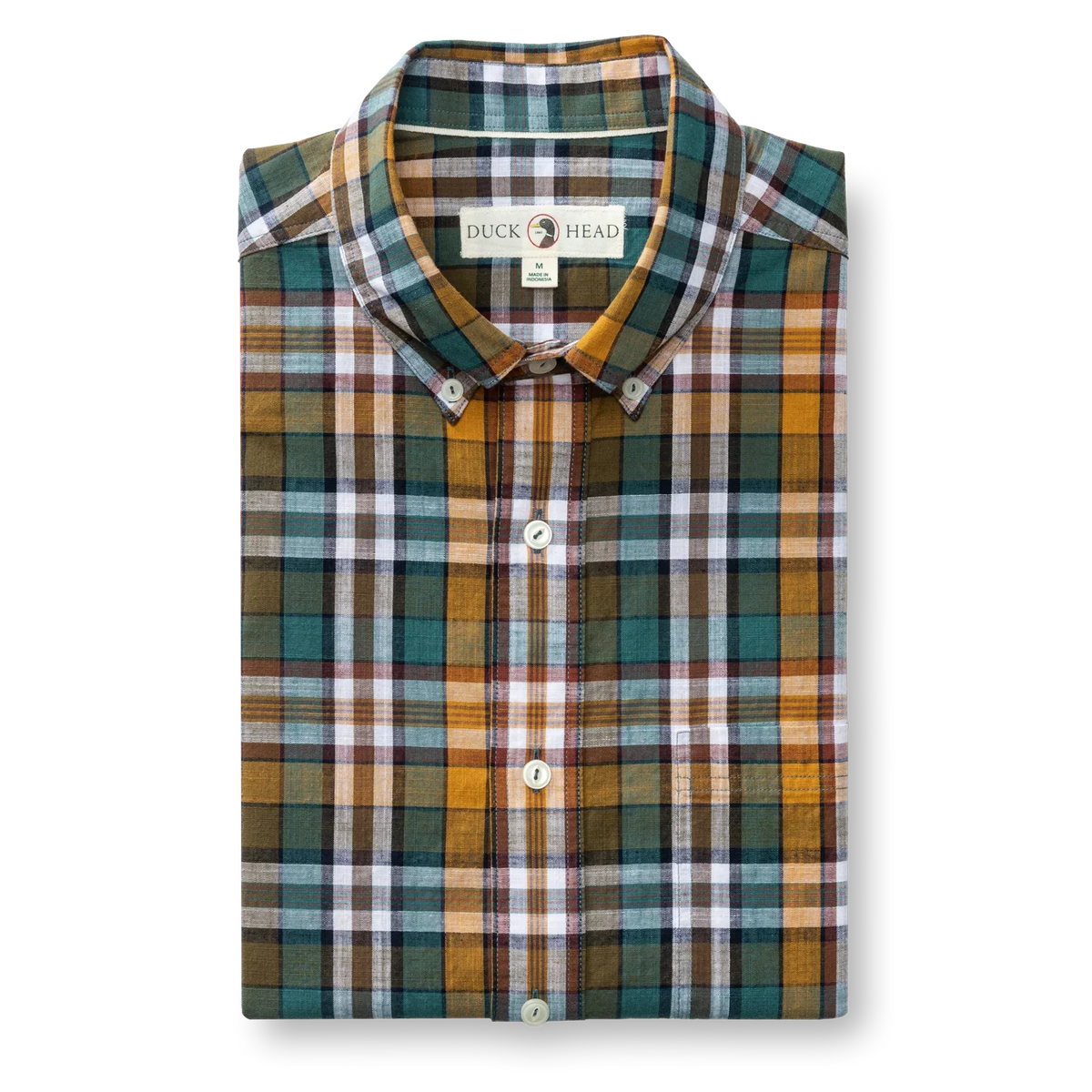 Duck Head Toni Plaid Cotton Slub Sport Shirt