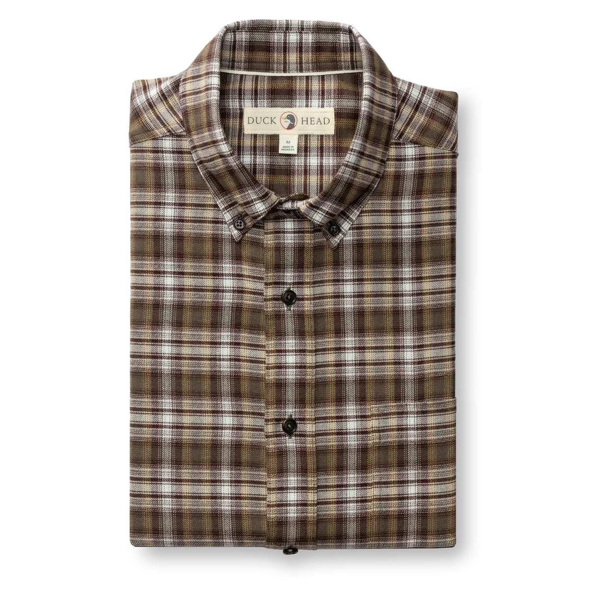Duck Head Merlin Plaid Cotton Flannel Sport Shirt