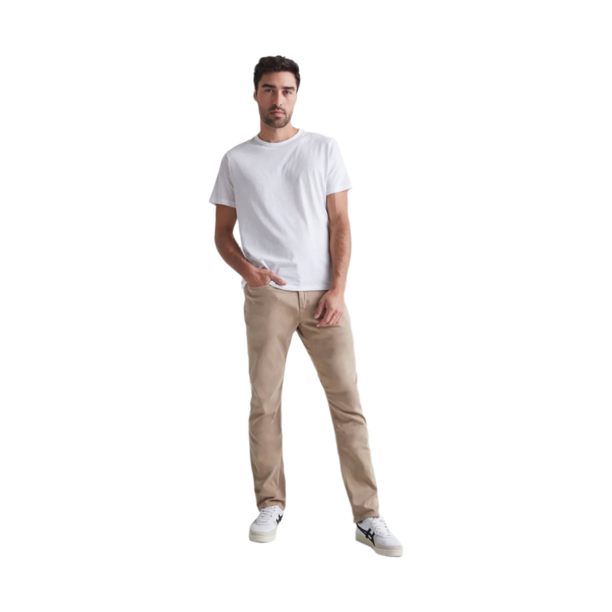 Duer Men's No Sweat Relaxed Taper Pant - Desert Khaki by Lenny's Shoe & Apparel