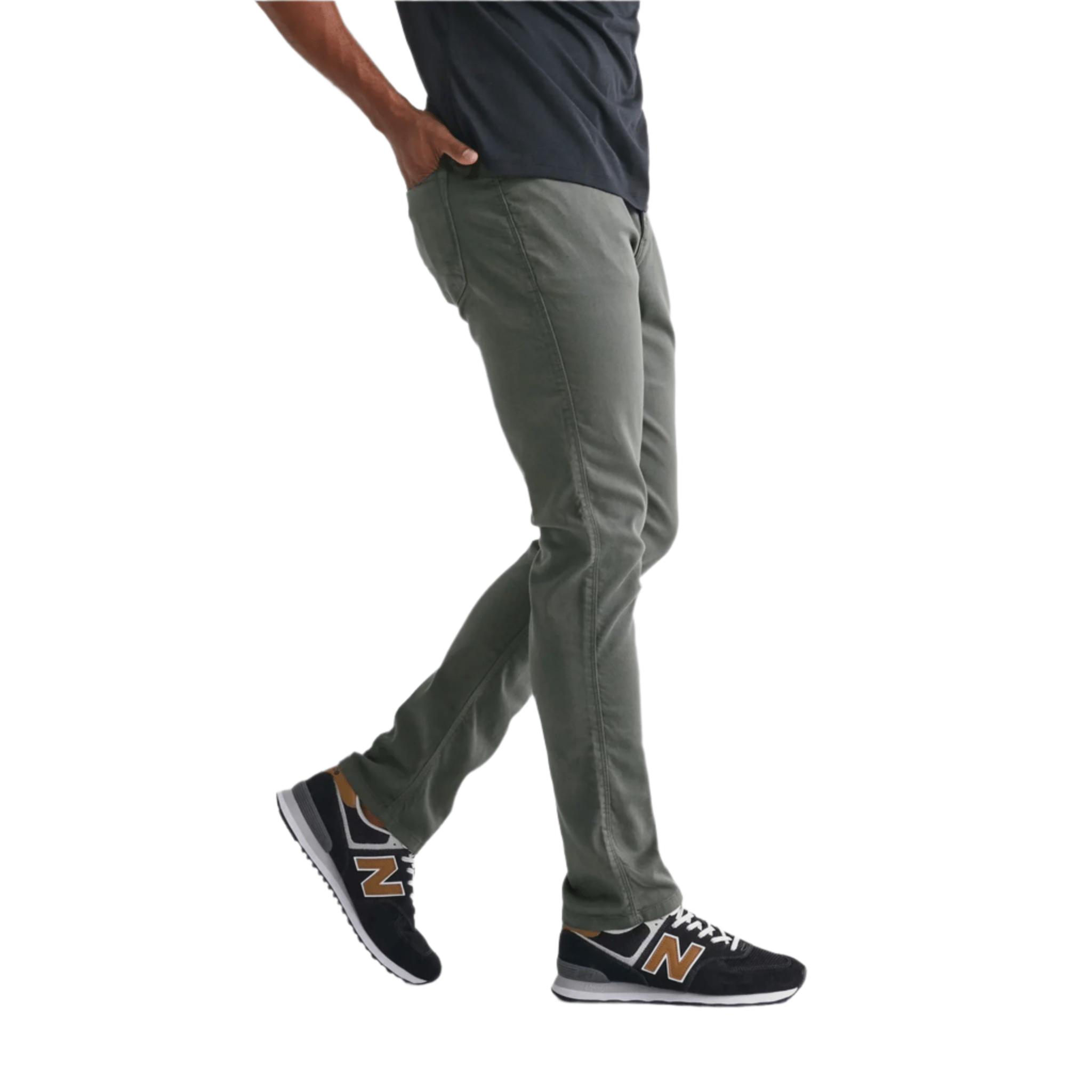 Duer Men's No Sweat Relaxed Taper Pant - Gull by Lenny's Shoe & Apparel