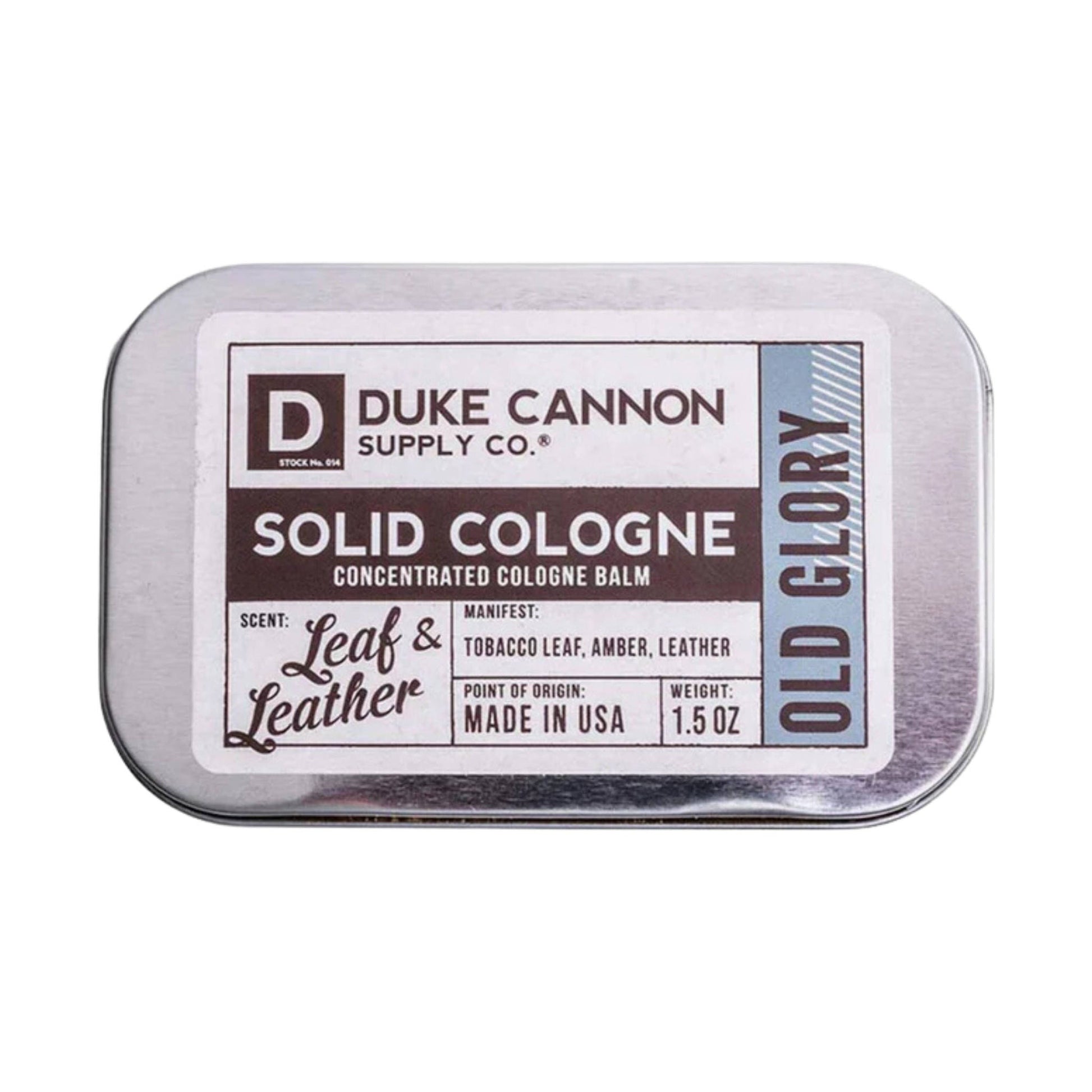 Duke Cannon Solid Cologne Bar - Old Glory by Lenny's Shoe & Apparel