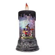 Enchanting Halloween Witch Waterglobe Candle