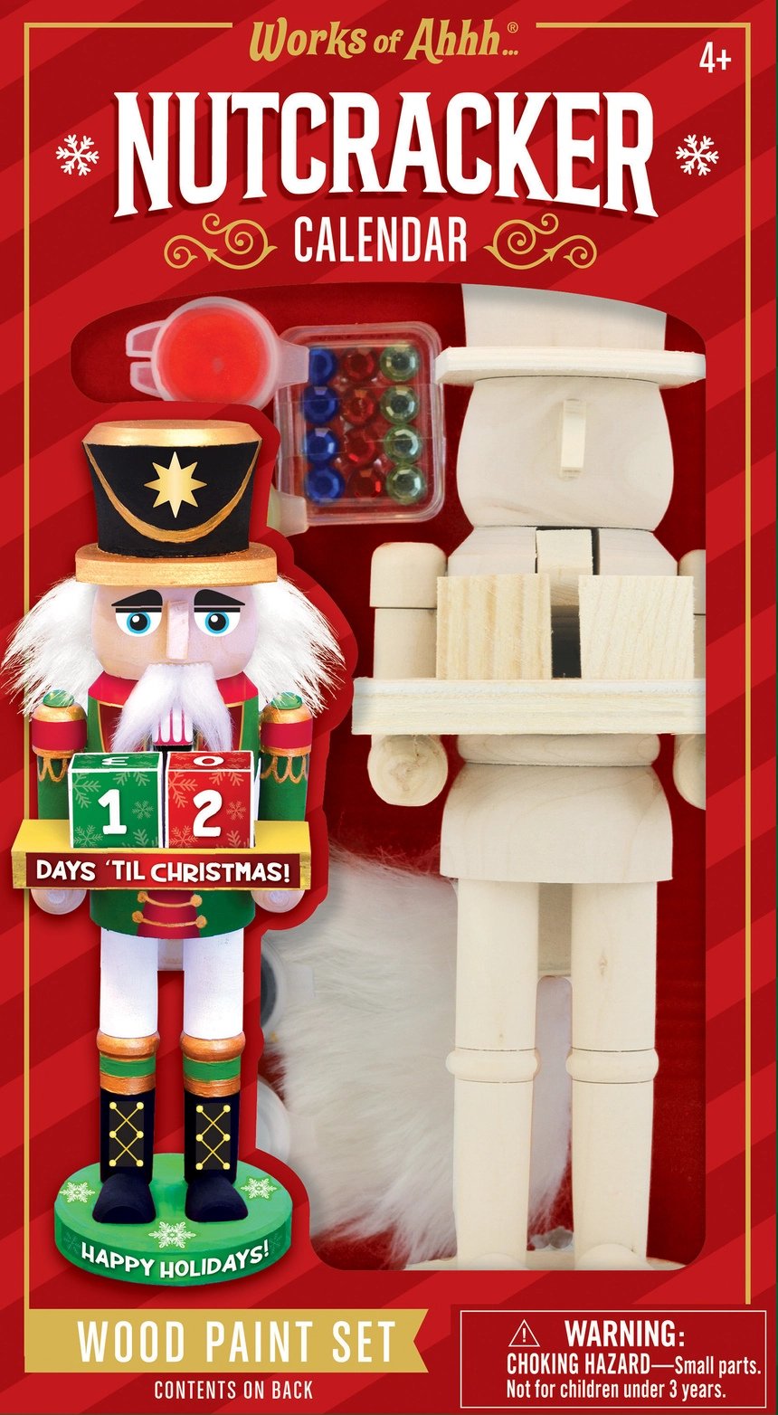 Nutcracker Calendar Wood Paint Set