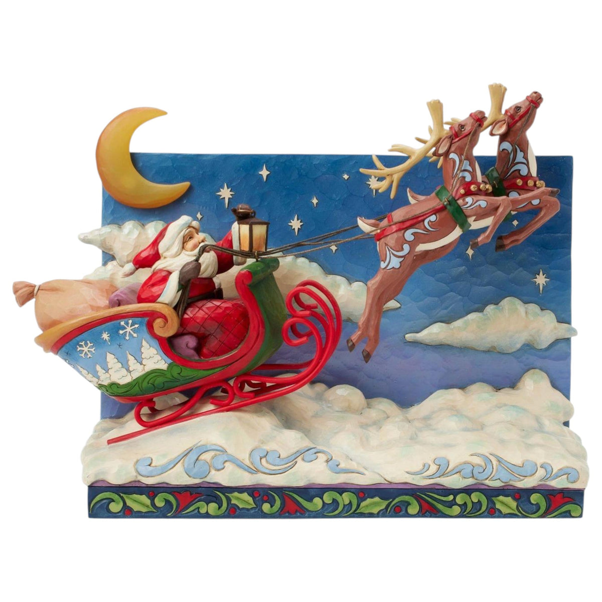 Lighted St. Nicholas is on His Way Figurine