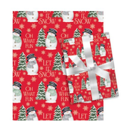 Holiday Children’s Roll Wrap – Let it Snow – 30" x 168"