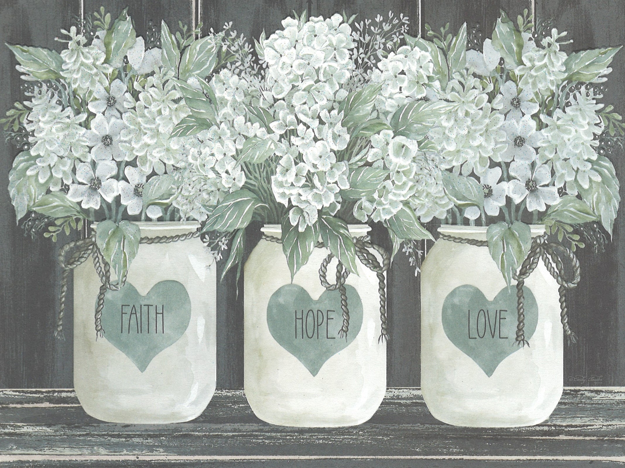 Faith Hope Love Card  - Wedding Card