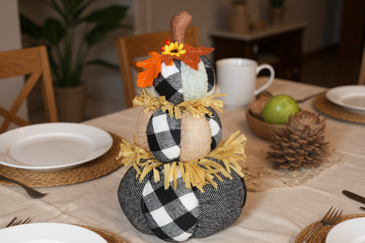 Plush Stacking Harvest Pumpkin