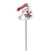 Patriotic Penny Farthing Wind Spinner