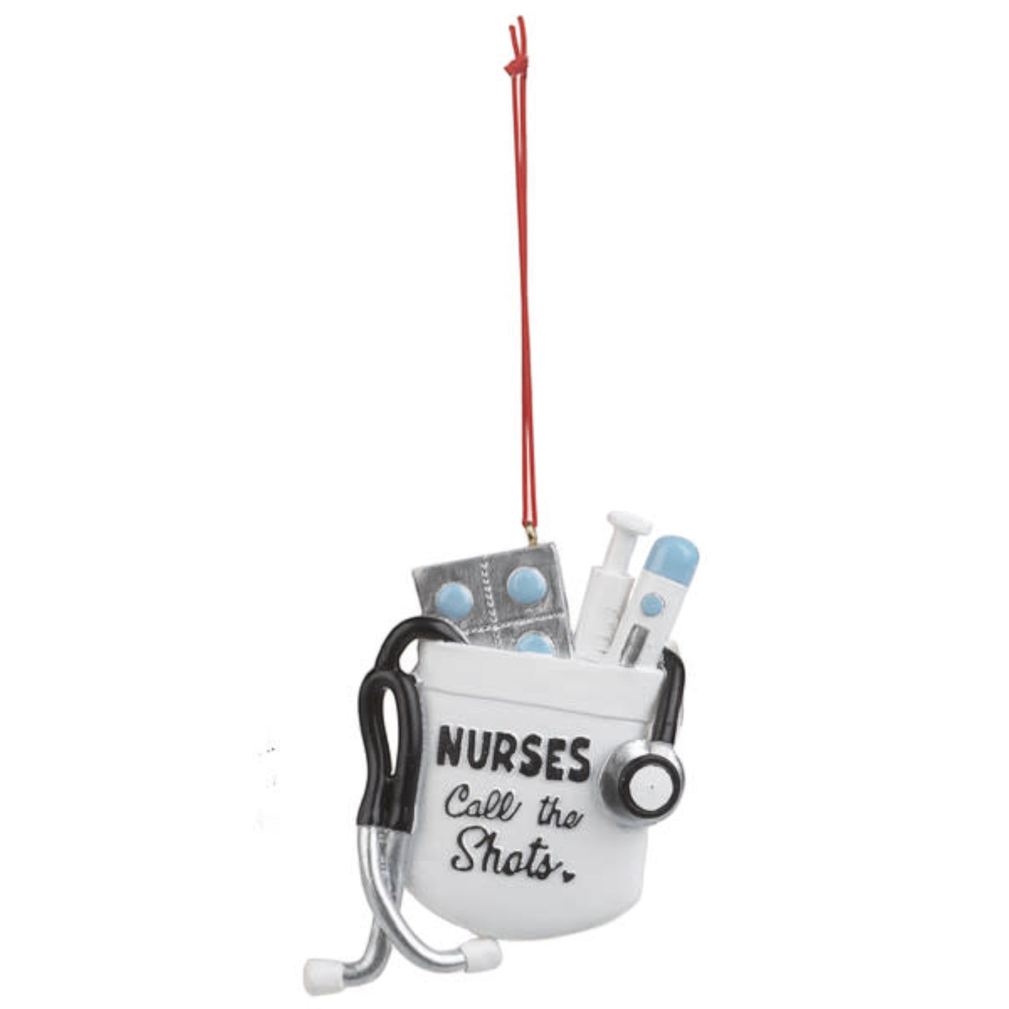 Nurse Pocket Ornament - Nurses Call The Shots