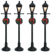 Village Gas Lantern Street Lamp - Set of 4