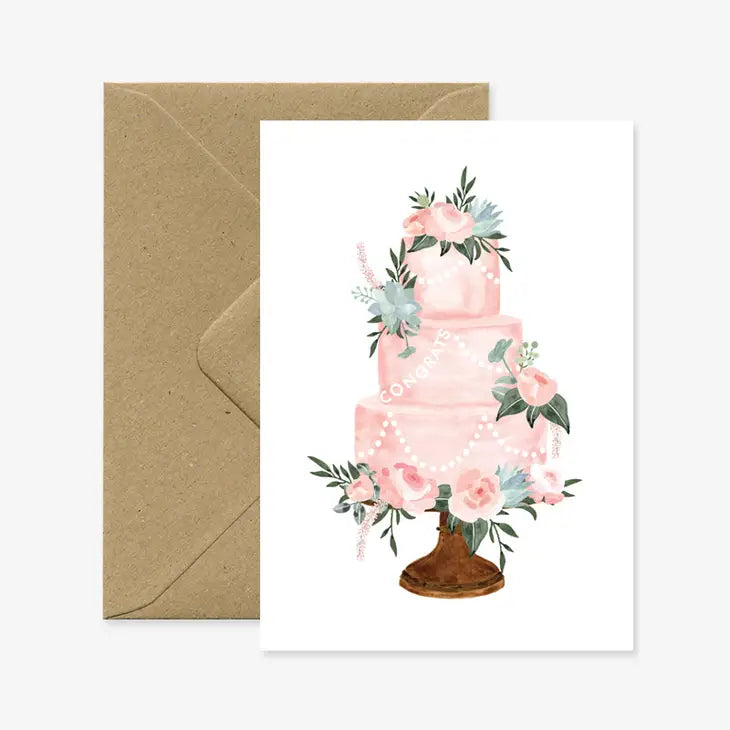 Congrats - Wedding Cake Card by Wild Lark